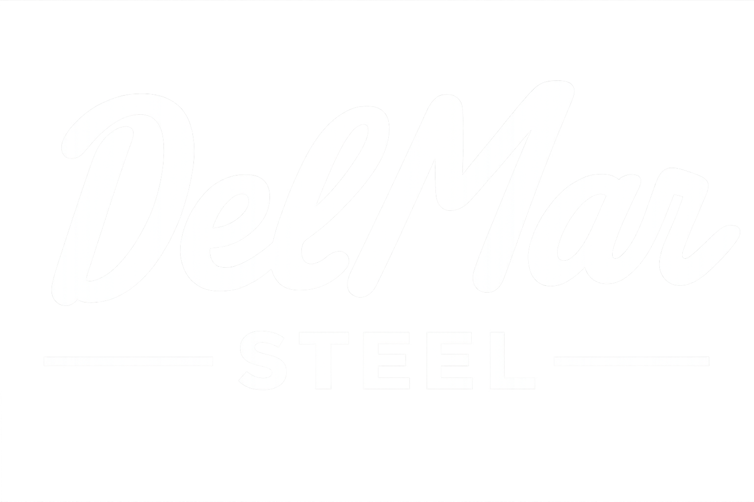 Del Mar Steel Logo white variation