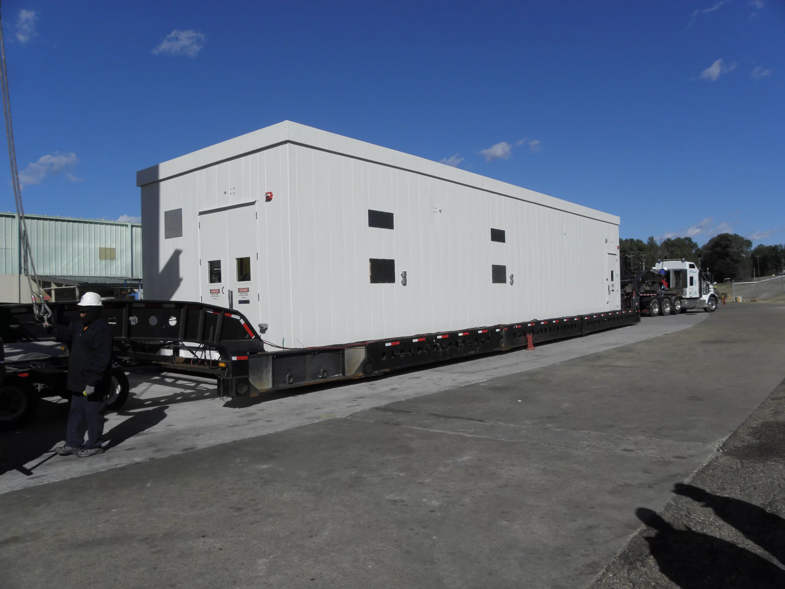 Prefabricated modular electrical building fabrication