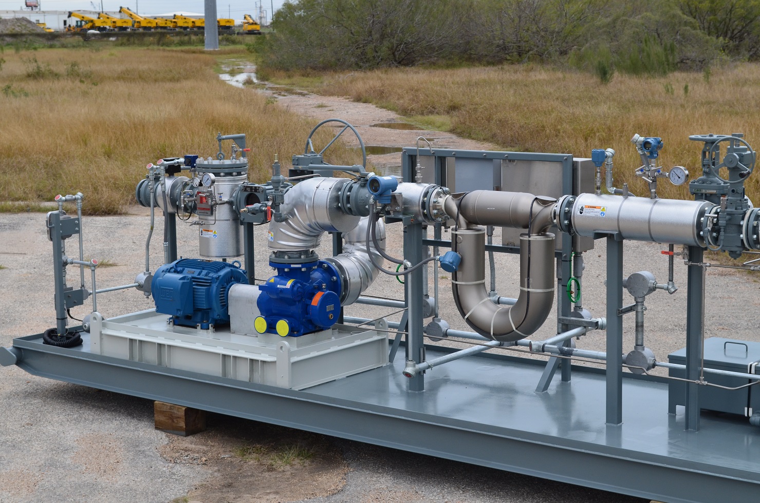 Pump skid fabrication